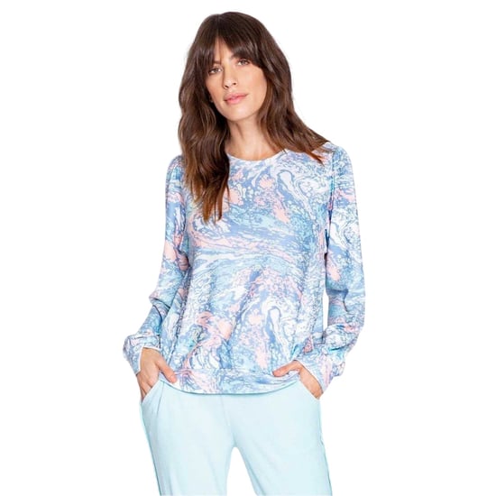 PJ Salvage Dames/Dames Watercolour Relaxed Fit T-shirt (Wit) - Image 4