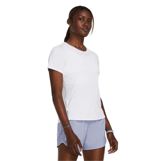 Under Armour Dames Launch Crew Neck Regular T-Shirt (Wit/Reflecterend) - Image 3