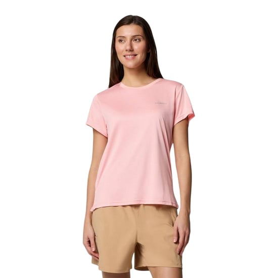 Columbia Womens/Ladies Bluevista Hill Crew Neck T-Shirt (Pink) - Image 4