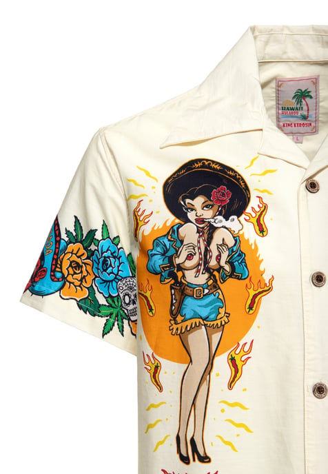 King Kerosin Herren Hawaii Hemd Acapulco Gold - Image 4