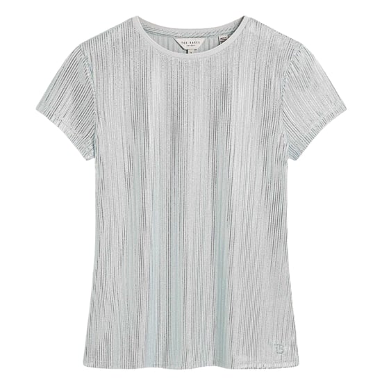 Ted Baker Dames/Dames Metallic Normaal T-Shirt (Lichtblauw) - Image 2