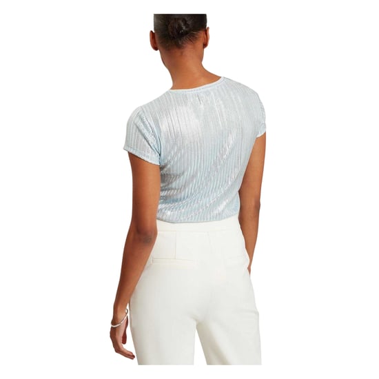 Ted Baker Dames/Dames Metallic Normaal T-Shirt (Lichtblauw) - Image 3