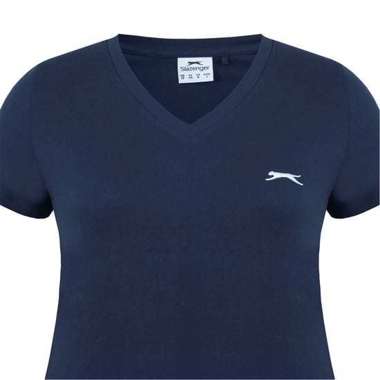 Slazenger Dames/Dames T-Shirt (Marine) - Image 4