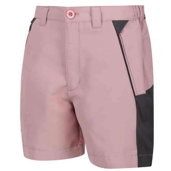 Regatta Sorcer Colour Block Shorts för barn/ungdomar (Dusky Rose/Slate Grey) - Image 3
