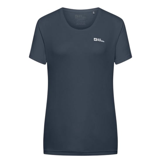 Jack Wolfskin Womens/Ladies Tech Regular T-Shirt (Midnight Blue) - Image 2