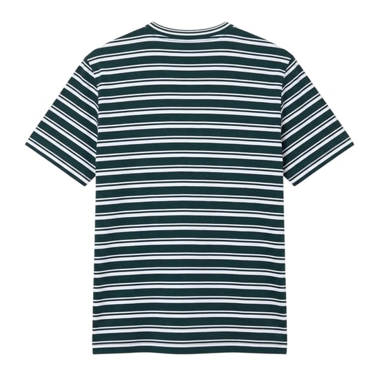 Lacoste Dames/Dames Gestreept Boxy T-shirt (Groen) - Image 2