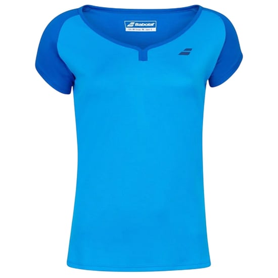 Babolat Dames/Dames T-shirt met kapmouw en logo (Blauwe Aster) - Image 1