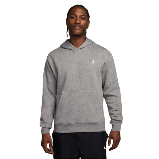 Nike Mens Air Jordan Essential Fleece Pullover Hoodie (Carbon/White) - Image 1