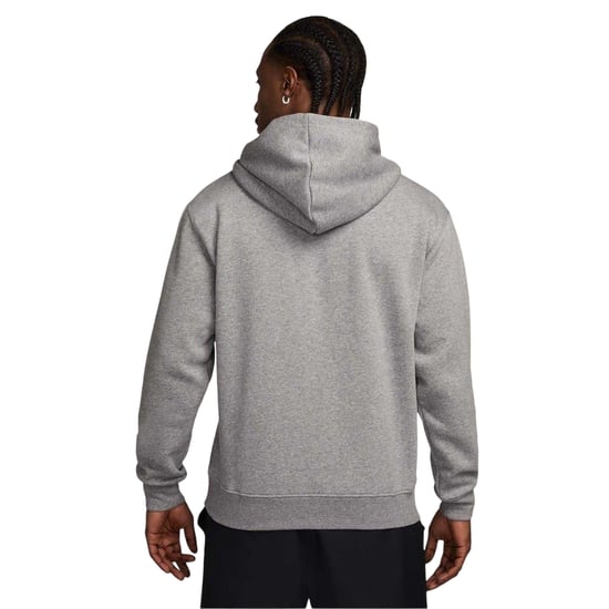 Nike Mens Air Jordan Essential Fleece Pullover Hoodie (Carbon/White) - Image 2
