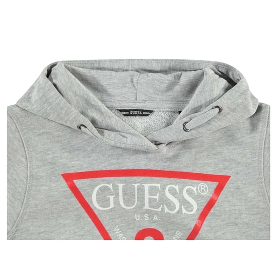 Guess Childrens/Kids Oth Logo Drawstring Hoodie (Grey) - Image 3