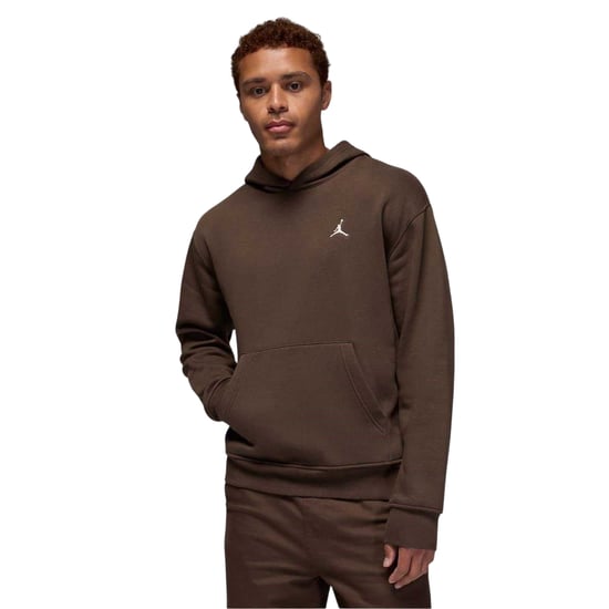 Nike Mens Air Jordan Essential Fleece Pullover Hoodie (Brown/Sail) - Image 1