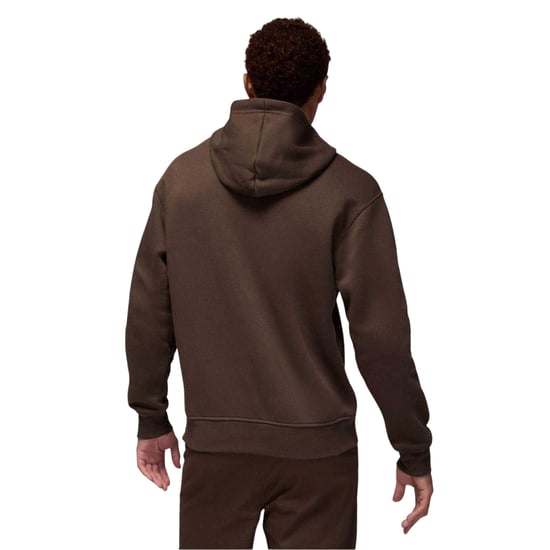 Nike Mens Air Jordan Essential Fleece Pullover Hoodie (Brown/Sail) - Image 2