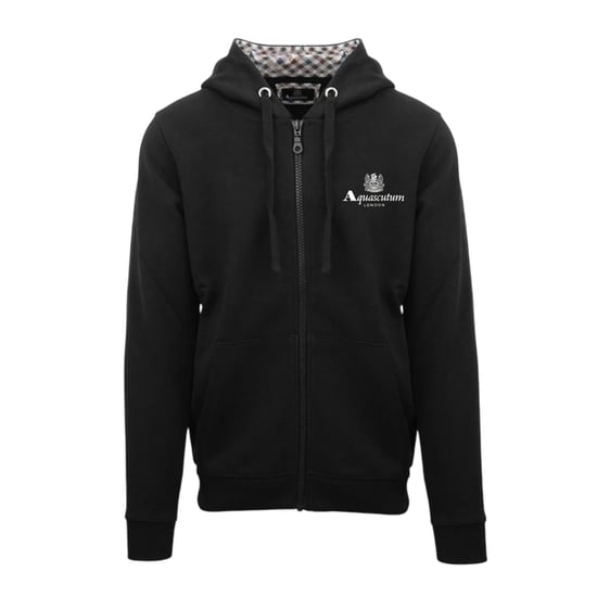 Aquascutum Heren Active Full Zip Hoodie (Zwart) - Image 1