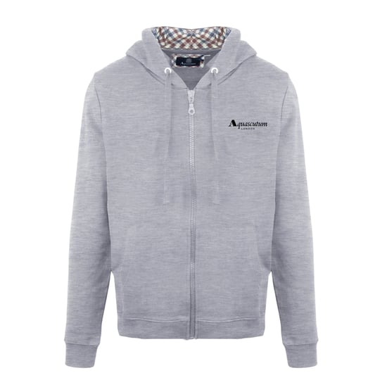 Aquascutum Heren Casual Hoodie (Grijs) - Image 1