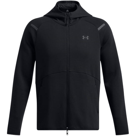 Under Armour Mens Unstoppable Hoodie med full dragkedja (Svart) - Image 2