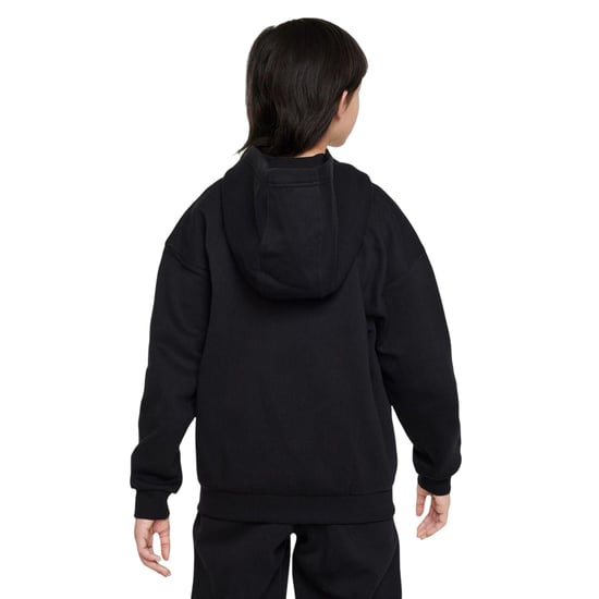 Nike Meisjes Sportswear Full Zip Hoodie (Zwart/Wit) - Image 4