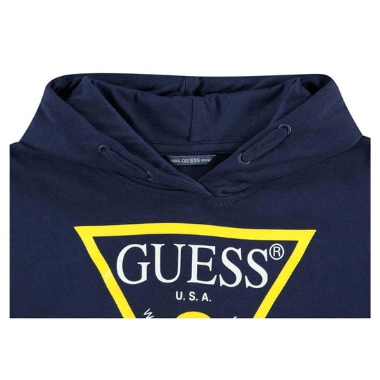 Guess Childrens/Kids Oth Logo Drawstring Hoodie (Blue) - Image 3