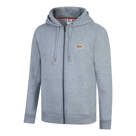 SoulCal Mens Signature Cotton Full Zip Hoodie (Grey Marl) - Image 3