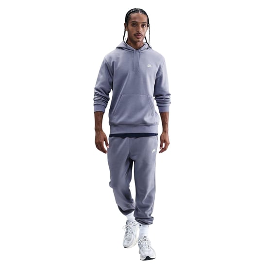 Nike Mens Club Fleece Pullover Hoodie (Ghost/Vit) - Image 1