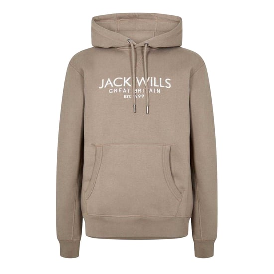 Jack Wills Heren Batsford Logo Hoodie (Fawn) - Image 1