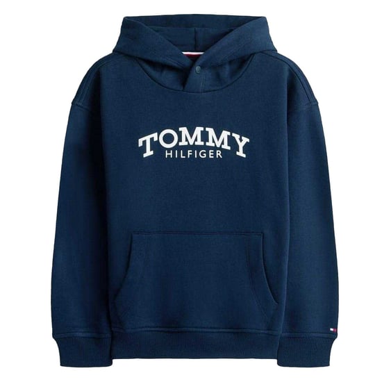 Tommy Hilfiger Kinder/Kids Logo Hooded Trekkoord Hoodie (Nachtelijke Marine) - Image 2