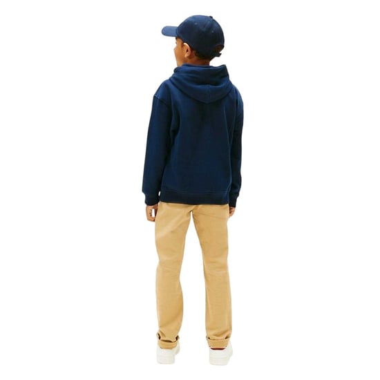 Tommy Hilfiger Kinder/Kids Logo Hooded Trekkoord Hoodie (Nachtelijke Marine) - Image 3