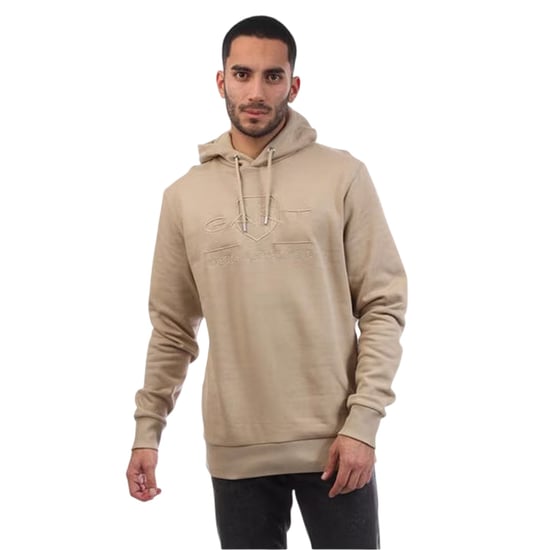 Gant Heren Archive Shield Regular-hoodie (Beige) - Image 2