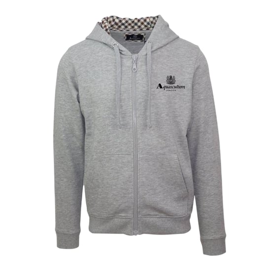 Aquascutum Heren Active Full Zip Hoodie (Grijs) - Image 1