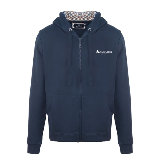 Aquascutum Heren Casual Hoodie (Marine) - Image 1