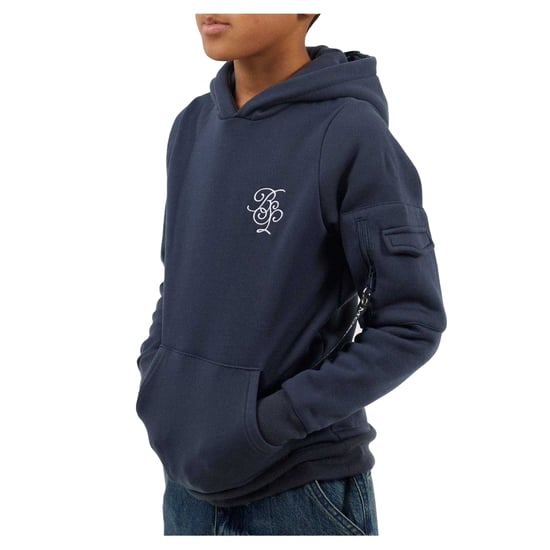 Brave Soul Jongens Trekkoord Hoodie (Blauw/Wit) - Image 1