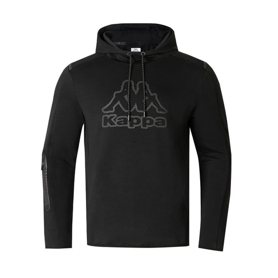 Kappa Heren Pullover Hoodie Katoenmix (Zwart) - Image 1