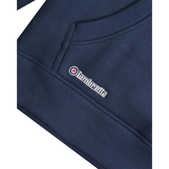 Lambretta Unisex Adult Target Hoodie (Navy) - Image 4