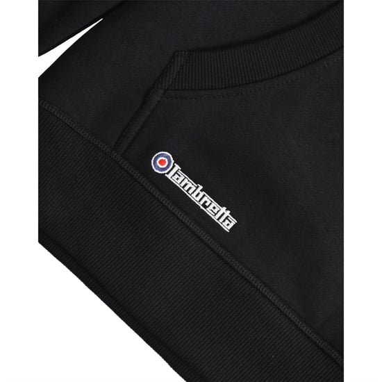 Lambretta Unisex Adult Target Hoodie (Black) - Image 4