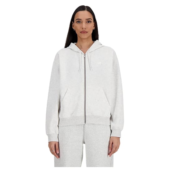 New Balance Dames/Dames Full Zip Hoodie (Grijs Marl Marl) - Image 1