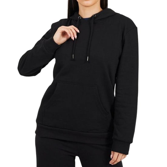 Brave Soul Dames/Dames Trekkoordhoodie (Zwart) - Image 1