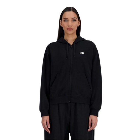 New Balance Dames/Dames Full Zip Hoodie (Zwart) - Image 1