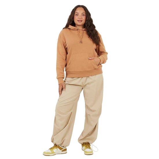 Brave Soul Effen hoodie met lange mouwen voor dames (Kameel) - Image 1