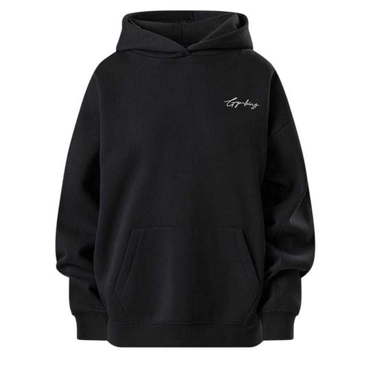 Gym King Unisex Adult Graphic Oversized Hoodie (Black) - Image 1