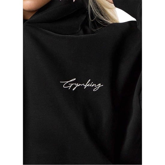 Gym King Unisex Adult Graphic Oversized Hoodie (Black) - Image 3