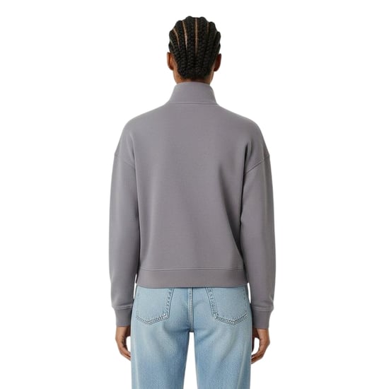 Jack Wills Dames/Dames Honeylane Sweatshirt met halve rits (Schemerig blauw) - Image 4