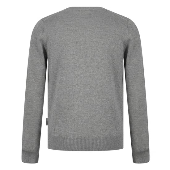 Lyle & Scott Heren Merrick Gebreide V Hals Pullover (Grijs gemêleerd Marl) - Image 2