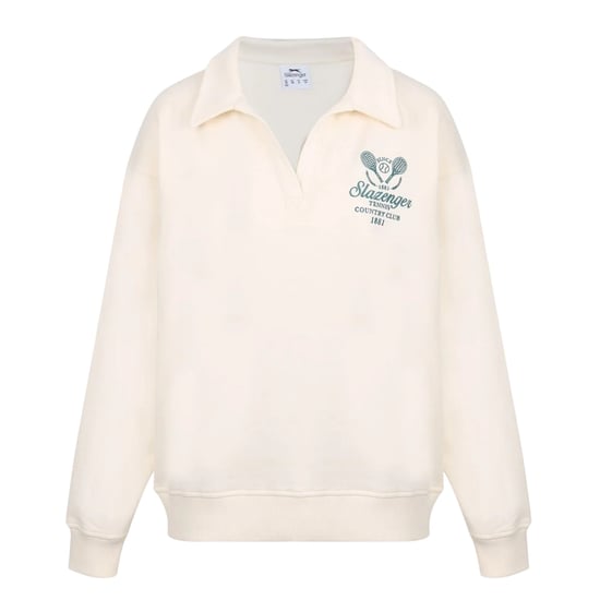 Slazenger Dames/Dames Country Club Relaxed Fit Tennis Sweatshirt (Wit) - Image 1