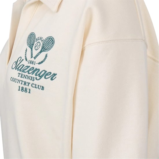Slazenger Dames/Dames Country Club Relaxed Fit Tennis Sweatshirt (Wit) - Image 3