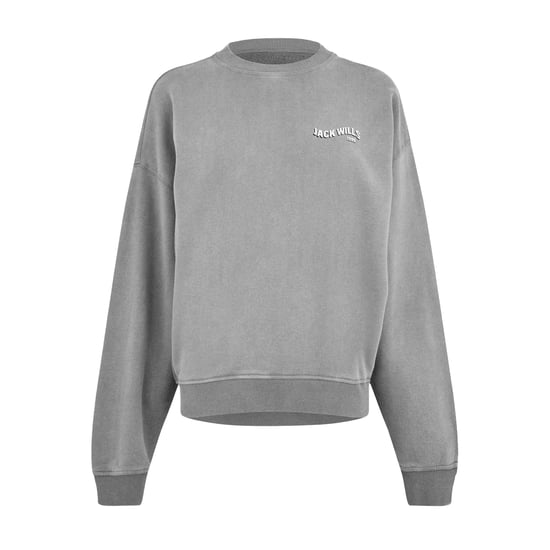 Jack Wills Dames/Dames Sweatshirt met gewassen ronde hals (Gewassen grijs) - Image 1