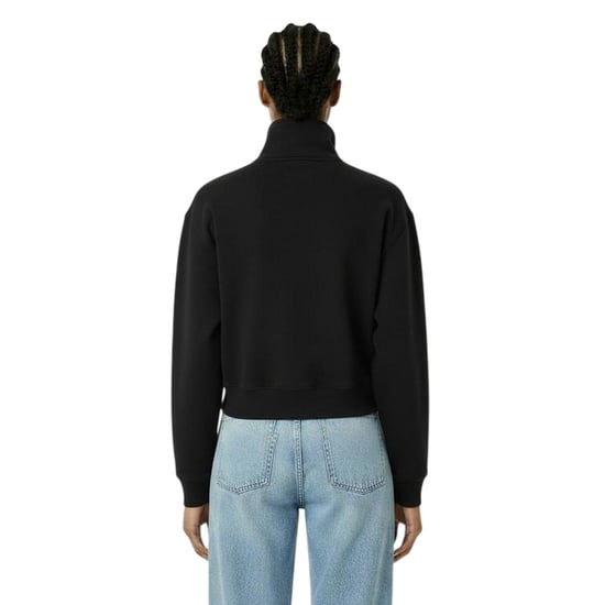 Jack Wills Dames/Dames Honeylane Sweatshirt met halve rits (Zwart) - Image 4