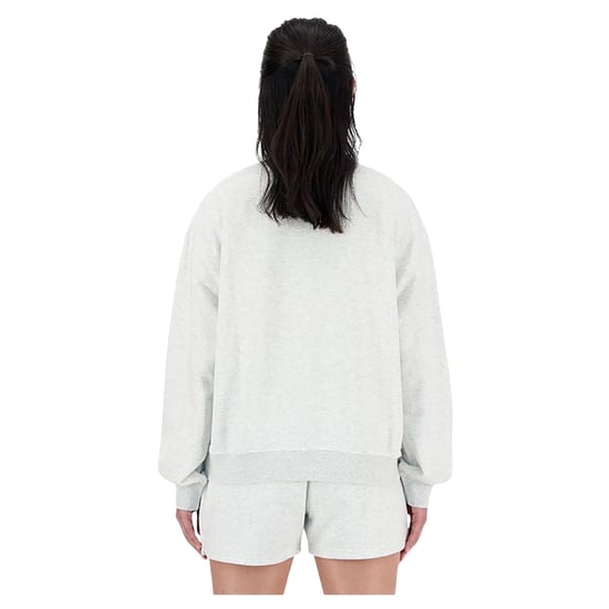 New Balance Womens/Ladies Virgin Wool Crew Neck Top (Grey Marl) - Image 2