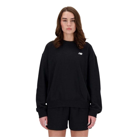 New Balance Womens/Ladies Virgin Wool Crew Neck Top (Black) - Image 1