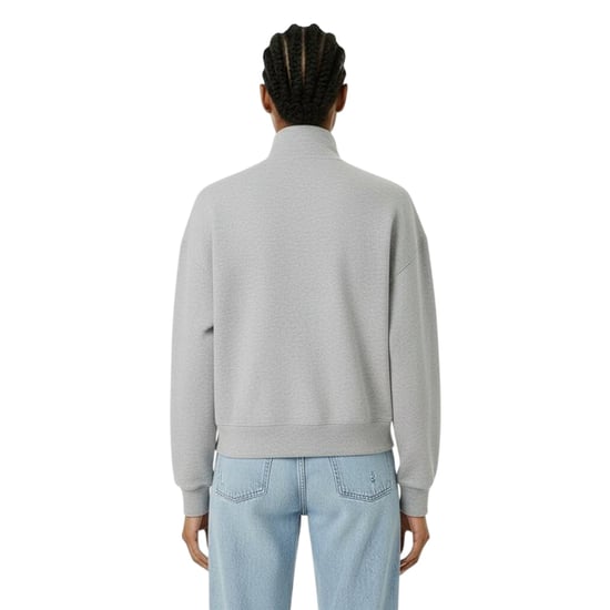 Jack Wills Dames/Dames Honeylane Sweatshirt met halve rits (Grijze Mergel) - Image 4