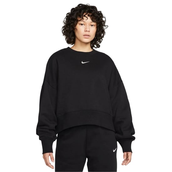Nike Dames Phoenix Fleece Crew Neck Oversized Sweatshirt (Zwart) - Image 1