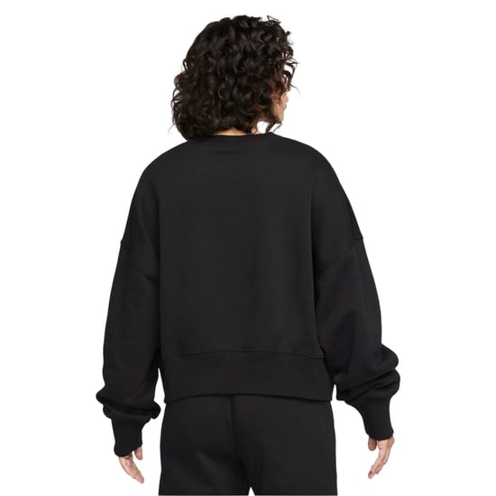 Nike Dames Phoenix Fleece Crew Neck Oversized Sweatshirt (Zwart) - Image 2